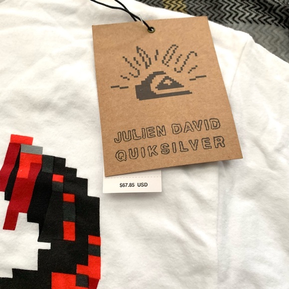 Quiksilver X Julien David Viking Tee Collab New w/tags Sz M 100% Organic Cotton - Picture 3 of 5